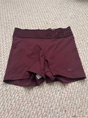 Nike Women’s Maroon Bike/Compression Shorts
